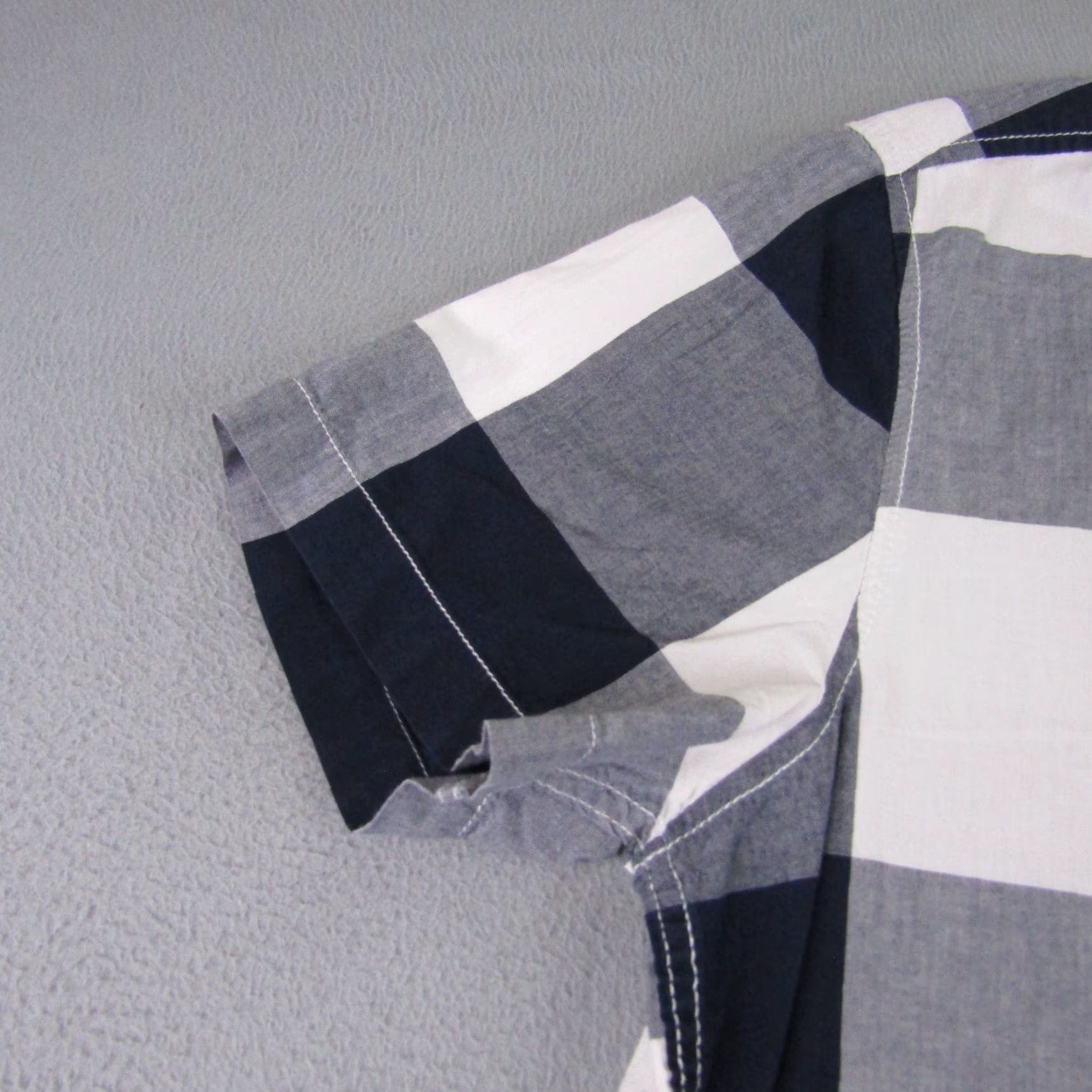 Vintage Roebuck Shirt Mens Large Blue White Plaid Button Up Camp Casual Workwear Outdoor Size US L / EU 52-54 / 3 - 3 Thumbnail