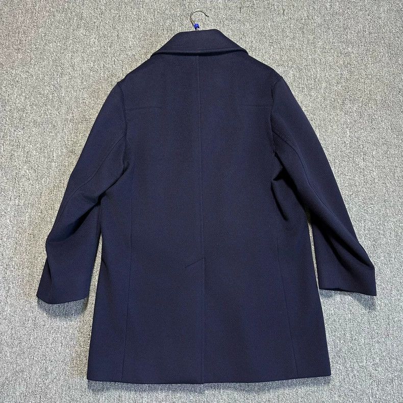 Dior Dior Navy blue cashmere overcoat Size US L / EU 52-54 / 3 - 3 Thumbnail