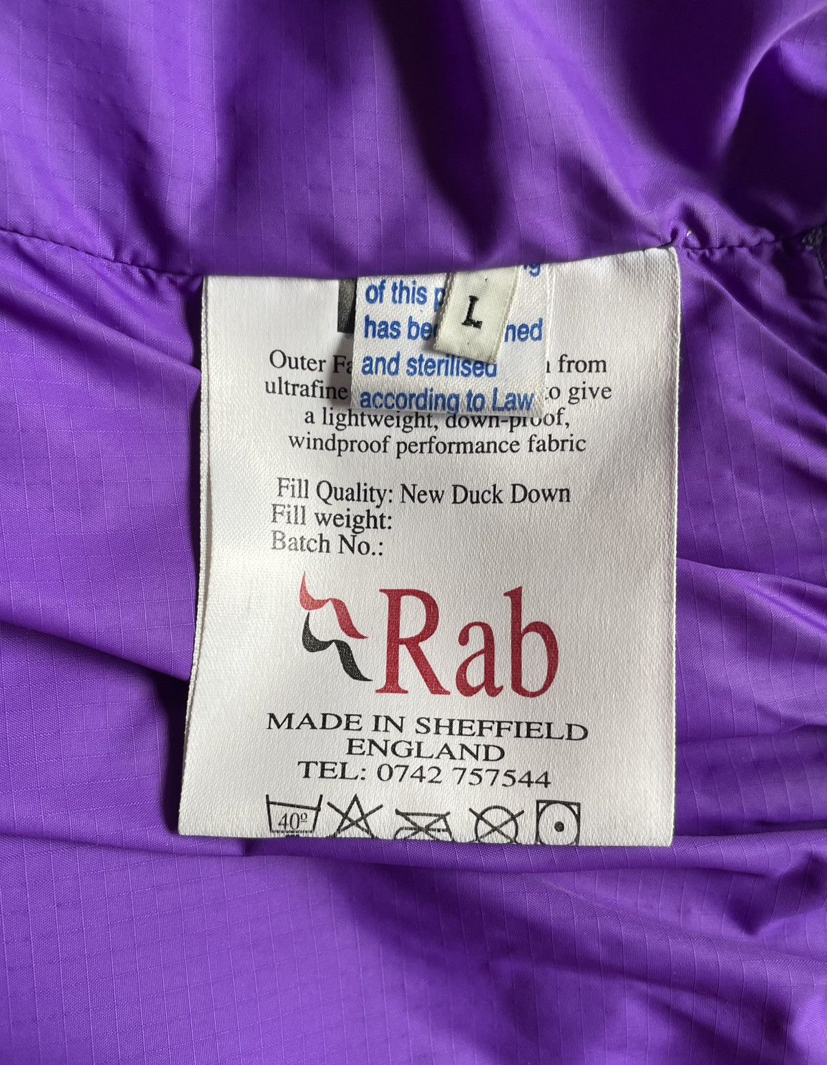 Rab Outdoor Rab Puffer Down Jacket Nylon Pertex Fabric L Rare Size US L / EU 52-54 / 3 - 11 Thumbnail