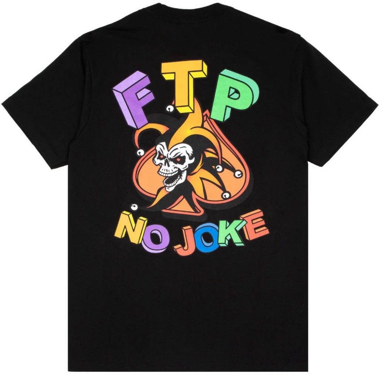 Fuck The Population Ss25 FTP Fuck The Population No Joke Tee(Black/S) Size US S / EU 44-46 / 1 - 1 Thumbnail