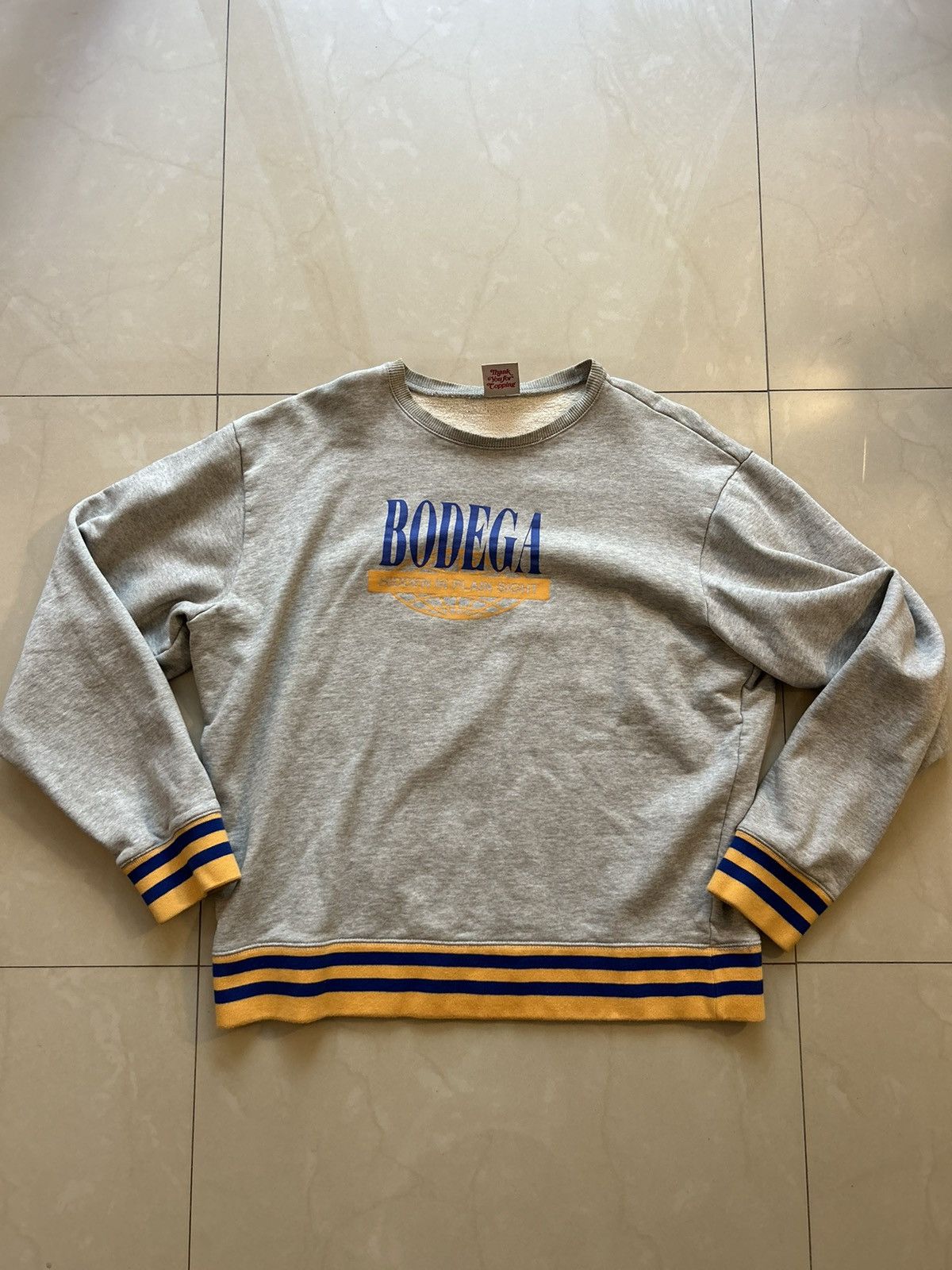 Bodega Bodega college crewneck Size US XXL / EU 58 / 5 - 1 Thumbnail