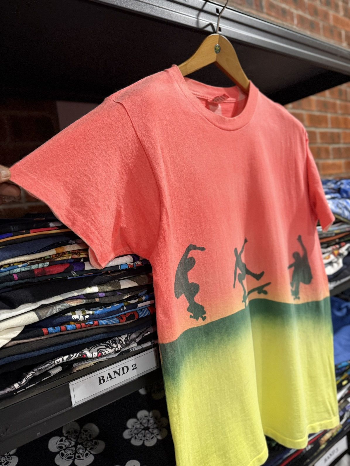 Anvil × Vintage Vintage 90s Skateboard Single Stitch By Anvil Tee Size US L / EU 52-54 / 3 - 5 Thumbnail