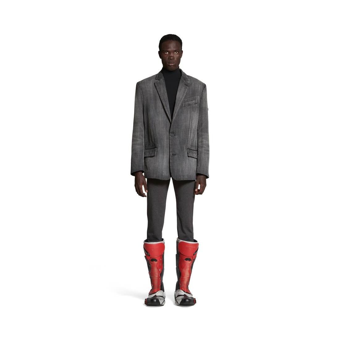 Balenciaga o1s1rm0825 Washed Jacket in Black Size US S / EU 44-46 / 1 - 2 Thumbnail