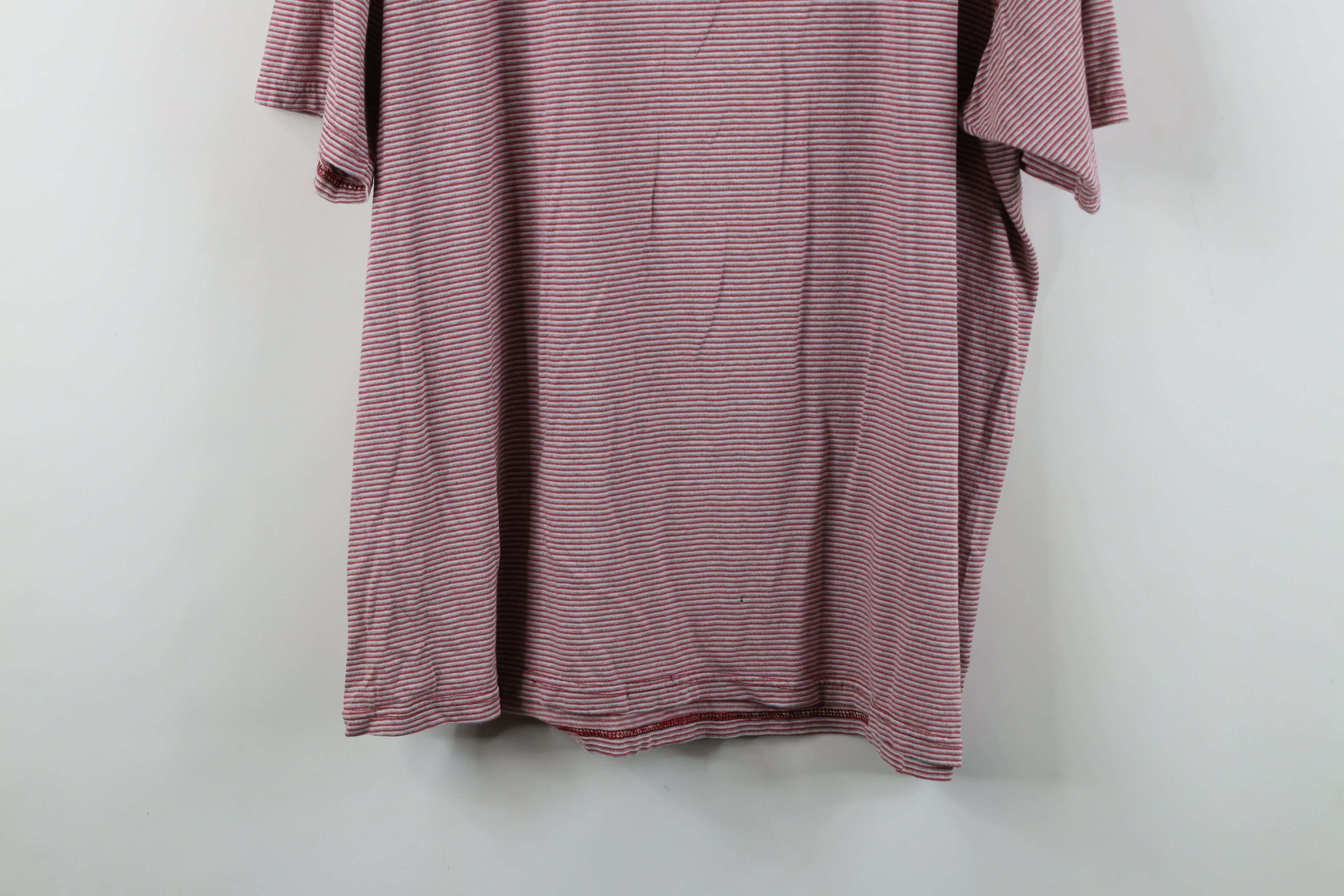 Vintage Vintage 90s Streetwear Blank Striped Short Sleeve T-Shirt Size US XL / EU 56 / 4 - 12 Thumbnail