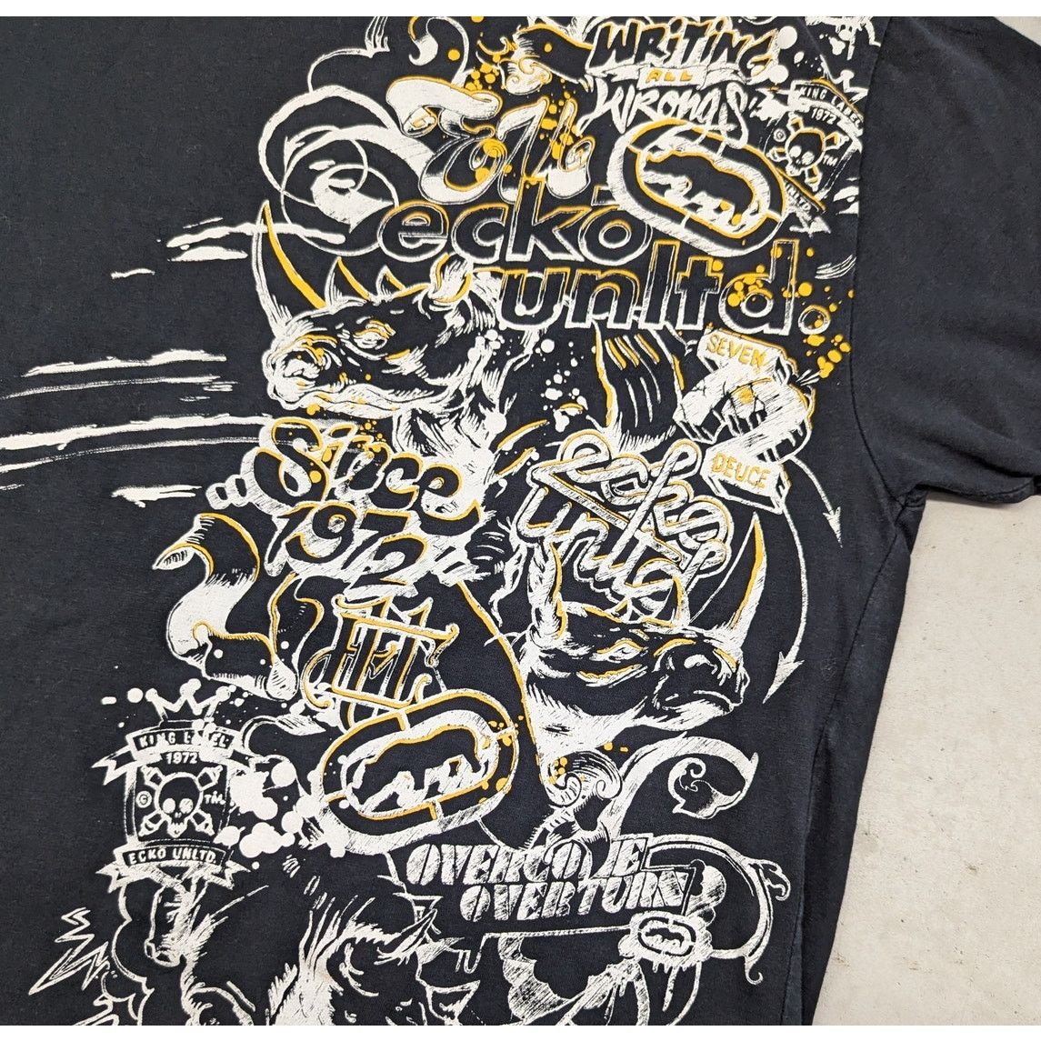 Ecko Unltd. × Vintage Y2K Ecko Unltd essential graffiti print t-shirt Size US M / EU 48-50 / 2 - 2 Thumbnail
