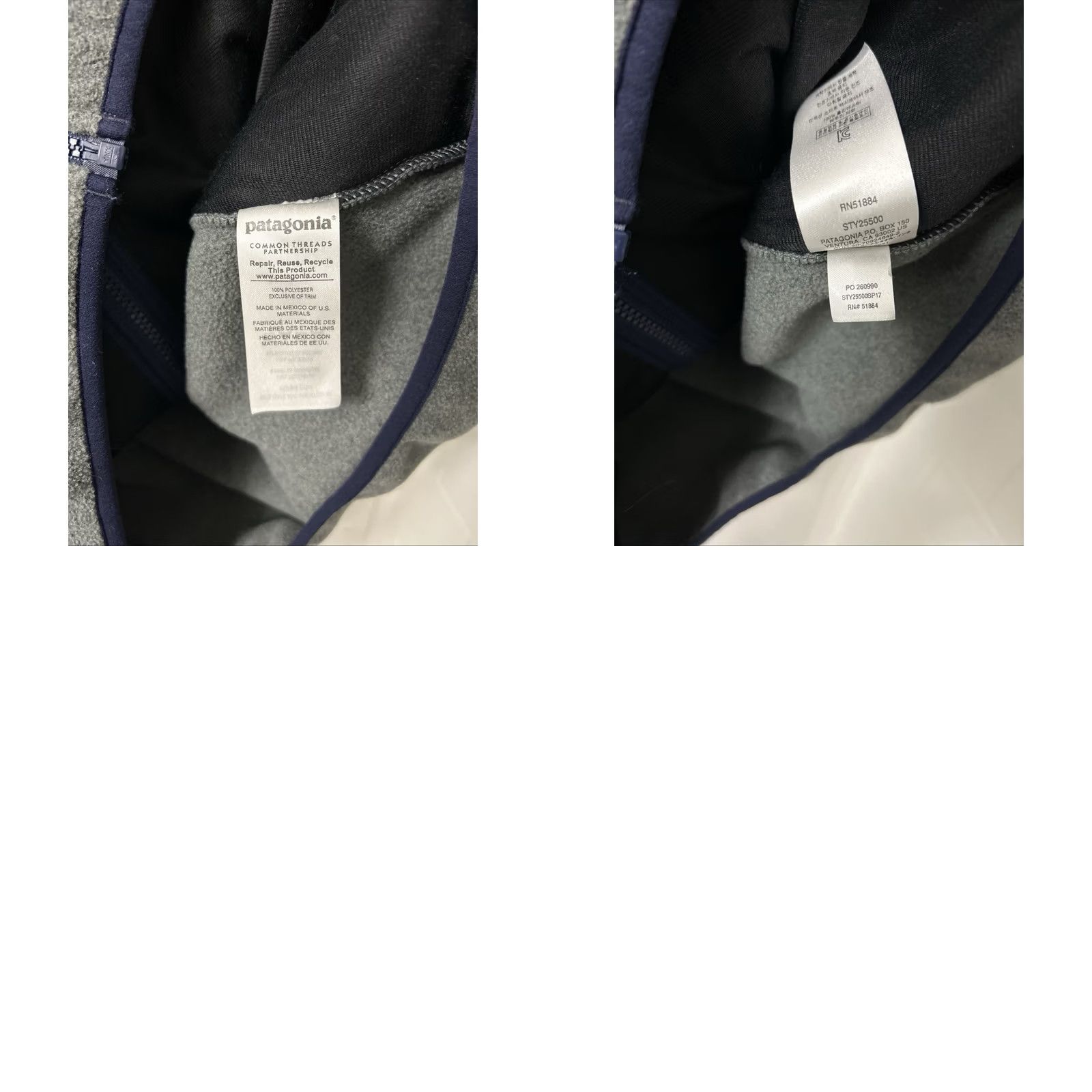 Patagonia Patagonia Synchilla Vest Mens XL Gray Navy Full Zip Snap Pockets Embroidered Logo Outdoor Active Wear Quilted Fleece Jacketless? Size US XL / EU 56 / 4 - 9 Thumbnail