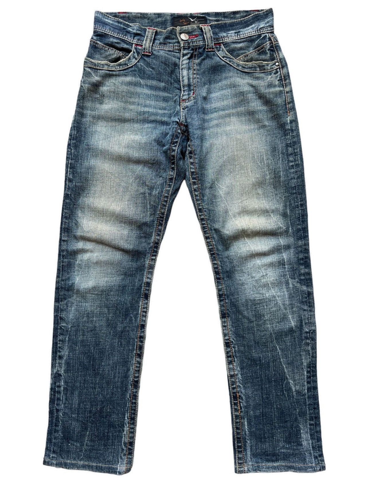 Japanese Brand Daily Topic Punk Gothic Distressed Denim Jeans 34x31 Size US 34 / EU 50 - 2 Thumbnail