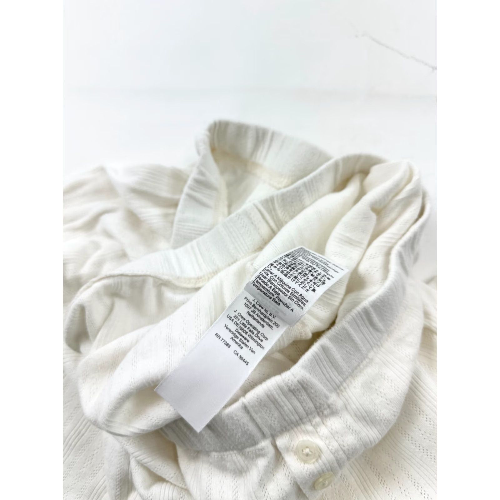 J.Crew VINTAGE J.Crew Women's Pajama Shorts Plus 3X Ivory Sleepwear 2" Inseam Size 40" / US 18 - 6 Thumbnail