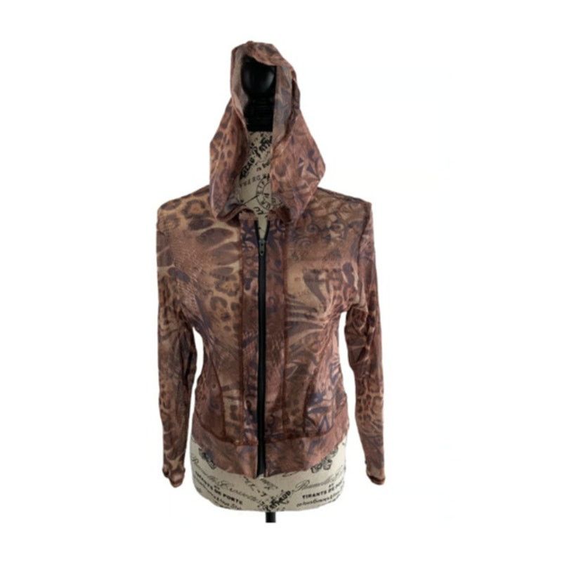 Other Cropped Hoodie Cropped Women's Size Medium Front Zip Sheer Size M / US 6-8 / IT 42-44 - 9 Thumbnail