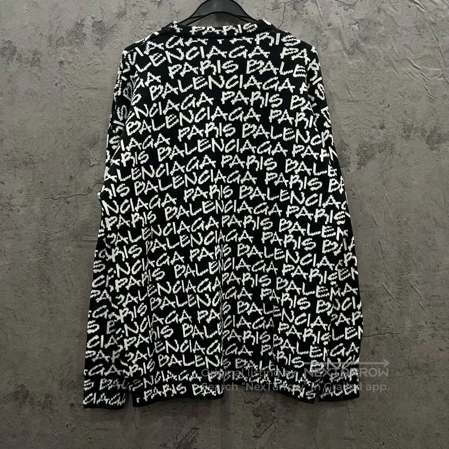 Balenciaga Balenciaga Full Print Logo Knit Sweater| Size US S / EU 44-46 / 1 - 6 Thumbnail