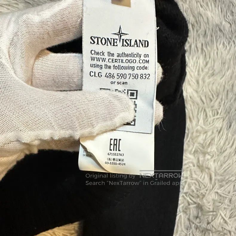 Stone Island Stone Island Heavyweight Wool Sweater, Knit Top, Black, L Size US L / EU 52-54 / 3 - 5 Thumbnail