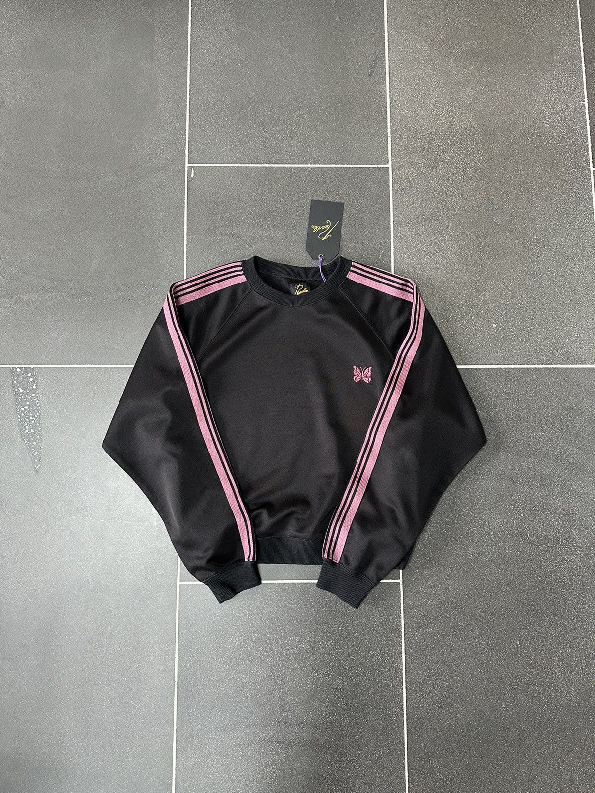 Needles Needles Track Crewneck Poly Black / Red Size US M / EU 48-50 / 2 - 1 Thumbnail