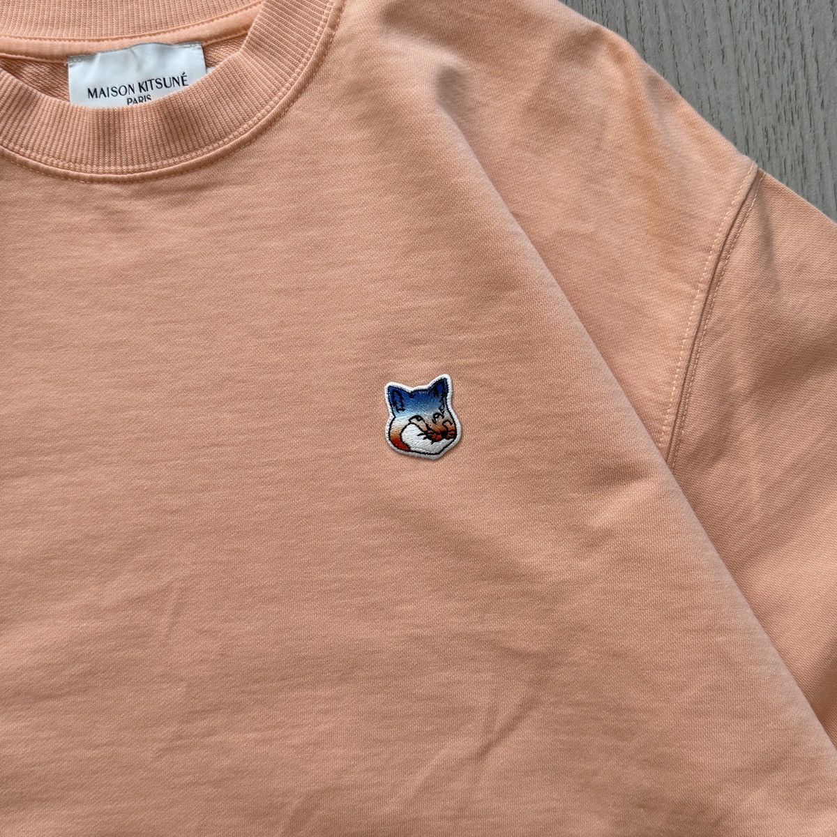 Maison Kitsune Maison Kitsuné Orange Gradient Fox Head Sweatshirt Size XS / US 0-2 / IT 36-38 - 3 Thumbnail