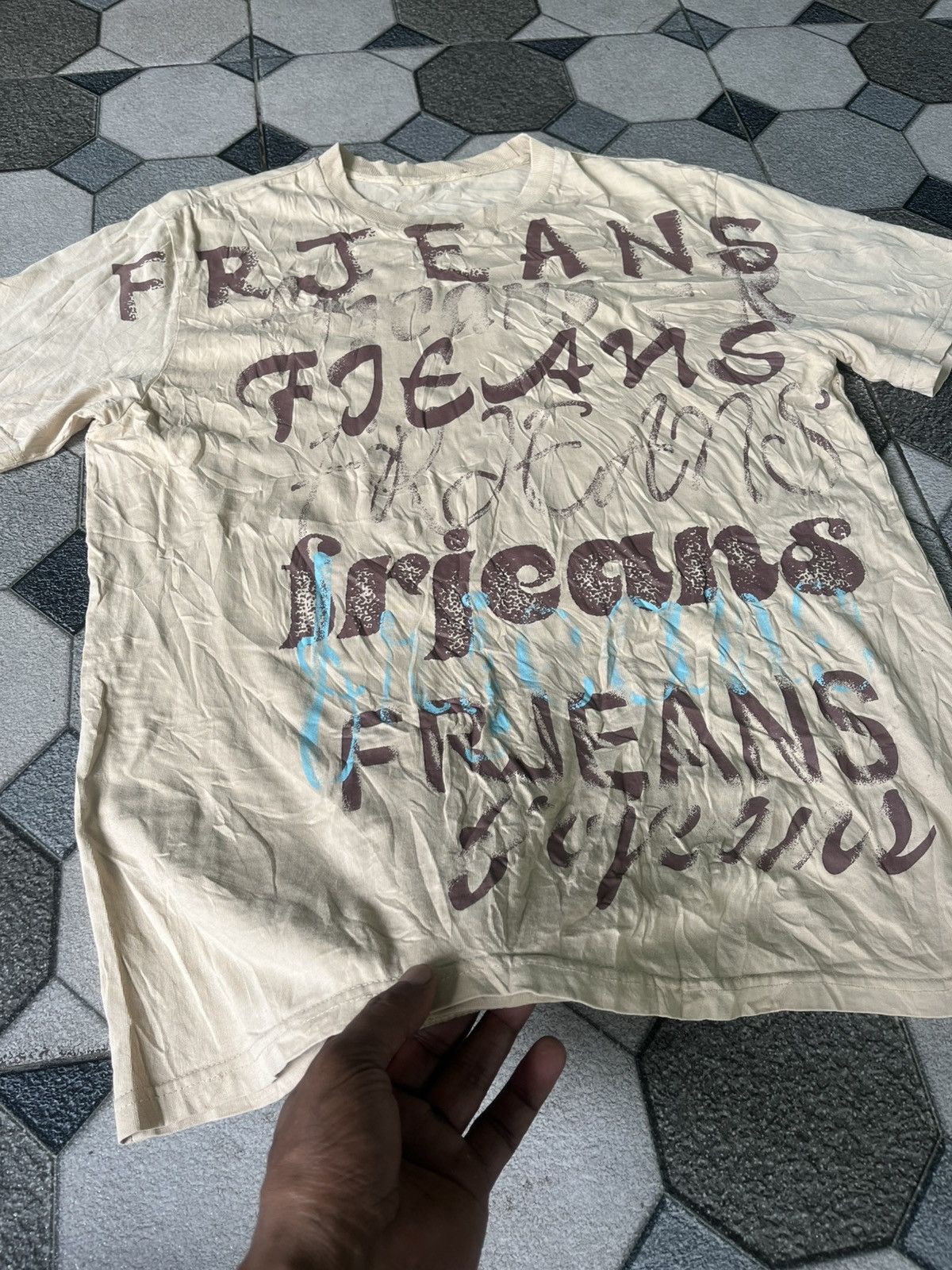 Hysteric Glamour Japanese Vintage FRJ Jeans poem t shirt Size US L / EU 52-54 / 3 - 2 Thumbnail