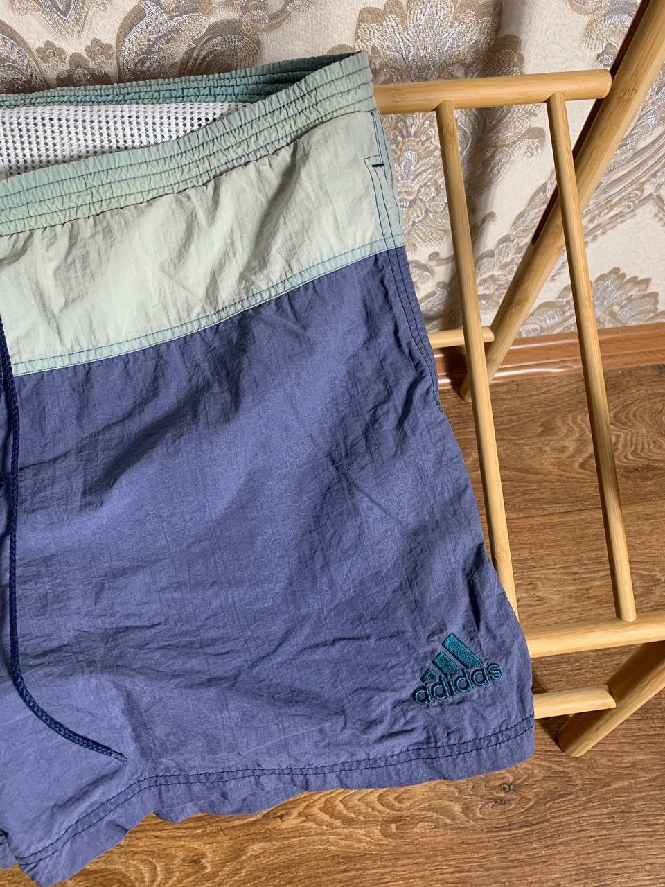 Adidas × Vintage VERY RARE ADIDAS RETRO NYLON BIG LOGO SHORTS WEST IN GERMANY Size US 36 / EU 52 - 3 Thumbnail