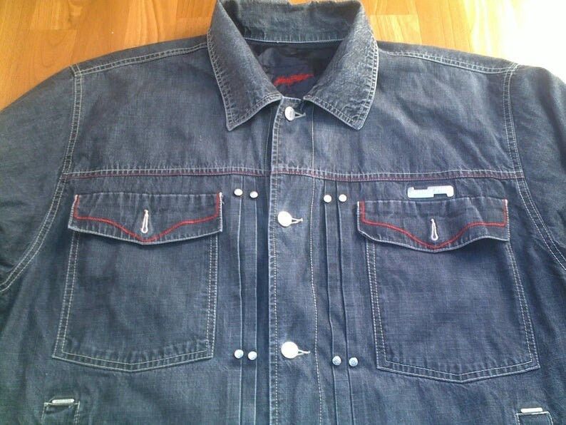 Wu-Tang Clan JOHNNY BLAZE jacket, Wu Wear denim jacket, 90s 1990s size XL Size US XL / EU 56 / 4 - 2 Thumbnail