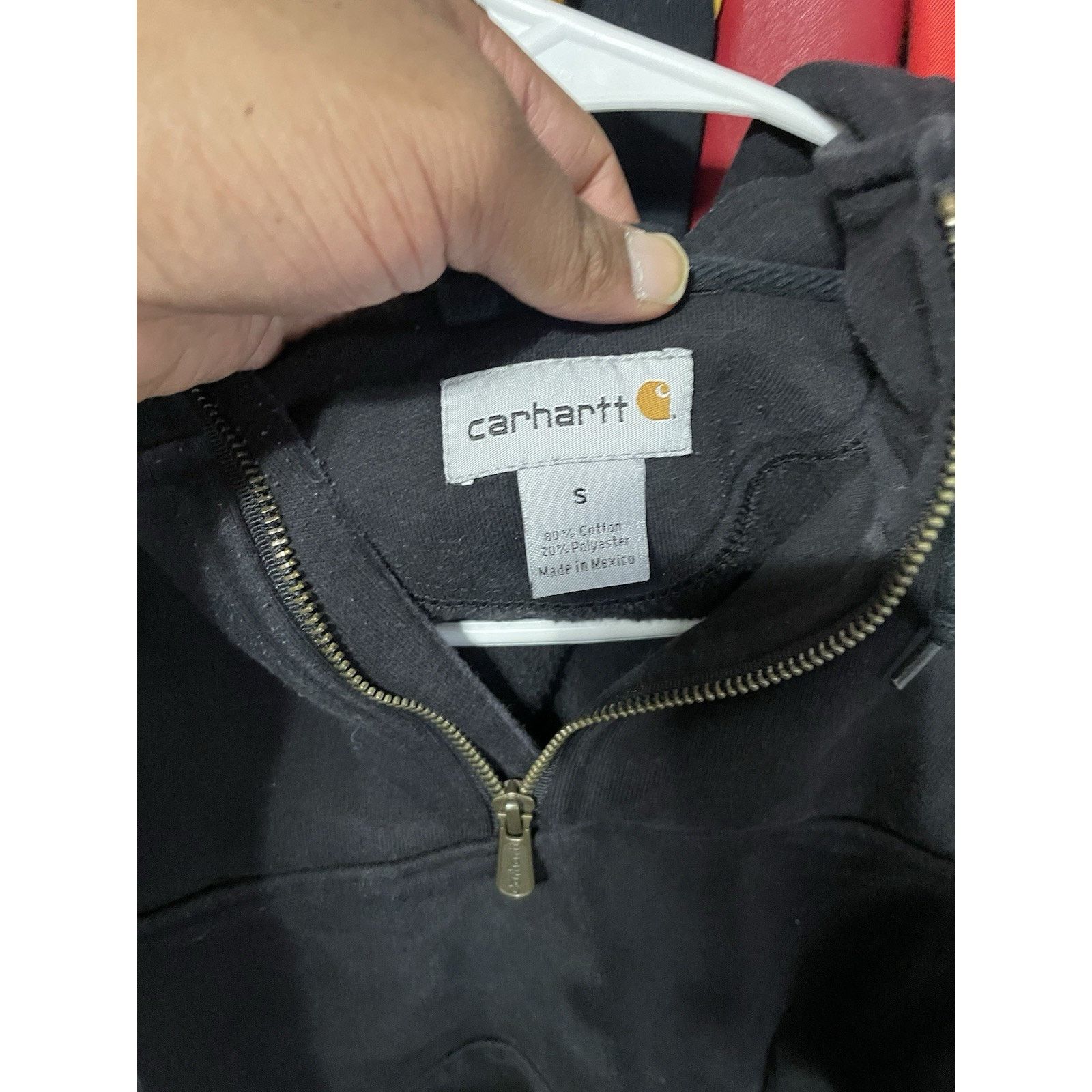 Carhartt Size S-Carhartt Rain Defender Hoodie 1/4 Zip Loose Fit Black Size US S / EU 44-46 / 1 - 2 Thumbnail
