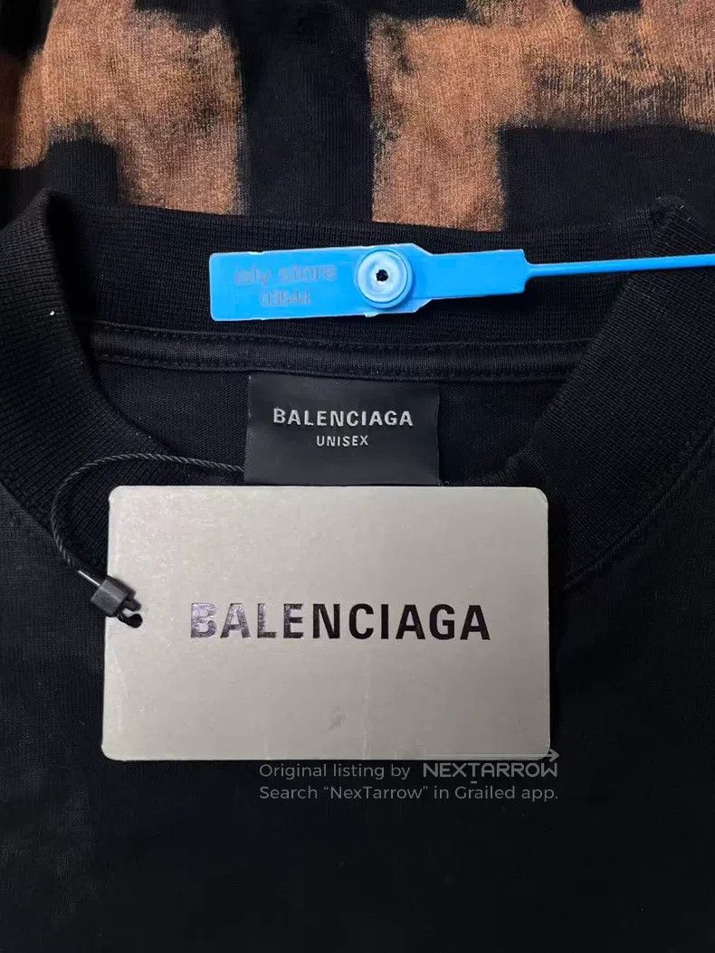 Balenciaga Balenciaga Solid Color Letter Printed Round Neck Short Sle Size US S / EU 44-46 / 1 - 5 Thumbnail