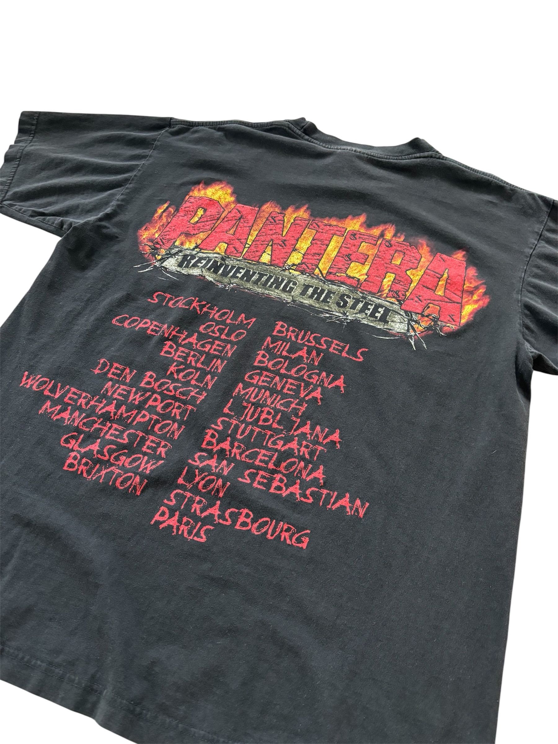 Vintage 2000 Vintage Pantera "Reinventing the Steel" t-shirt Size US L / EU 52-54 / 3 - 5 Thumbnail