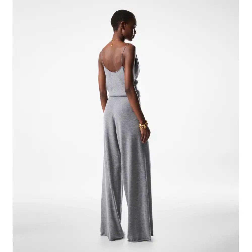 Tom Ford o1loc1c0825 TUK006 Cashmere Blend Jumpsuit in Grey Size 27" / US 4 / IT 40 - 3 Thumbnail