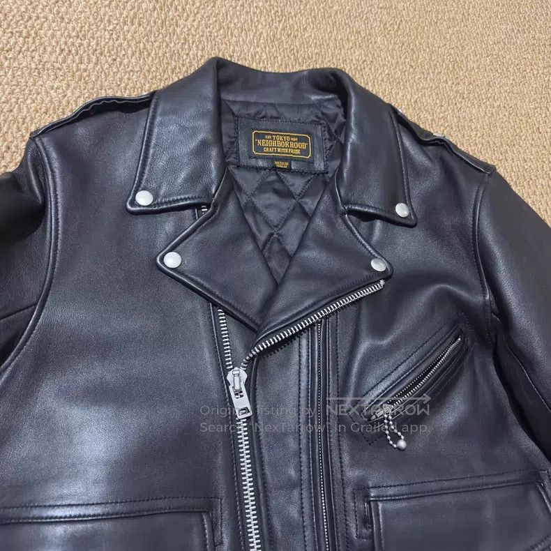 Neighborhood Neighborhood Classic Zip-Up Biker Leather Jacket Size US M / EU 48-50 / 2 - 4 Thumbnail