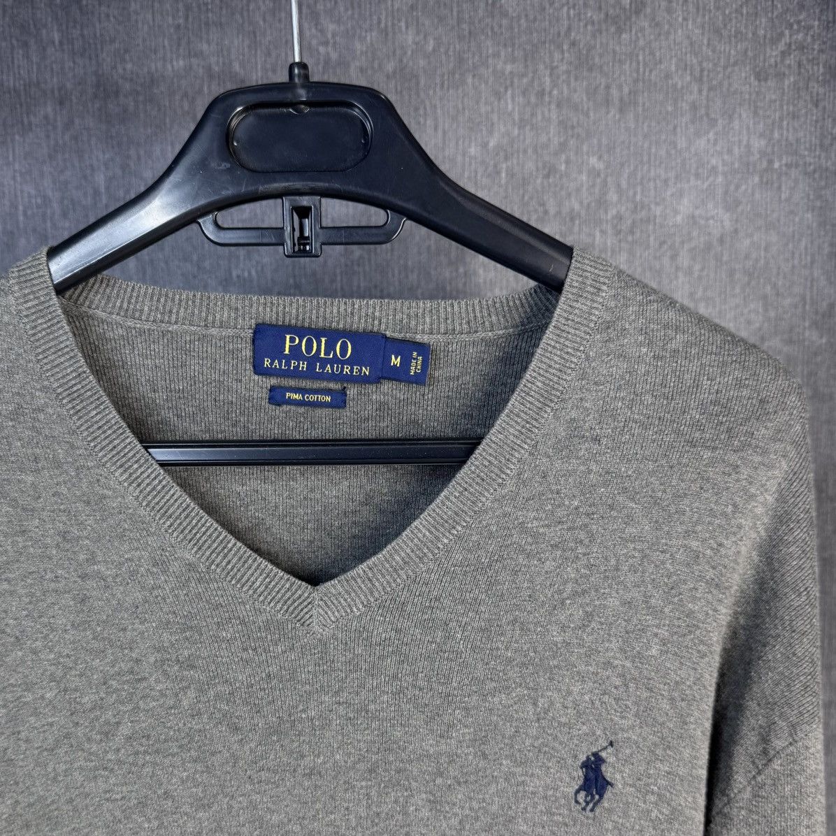 Polo Ralph Lauren Polo Ralph Lauren V-neck sweater pima cotton size M Size US M / EU 48-50 / 2 - 2 Thumbnail