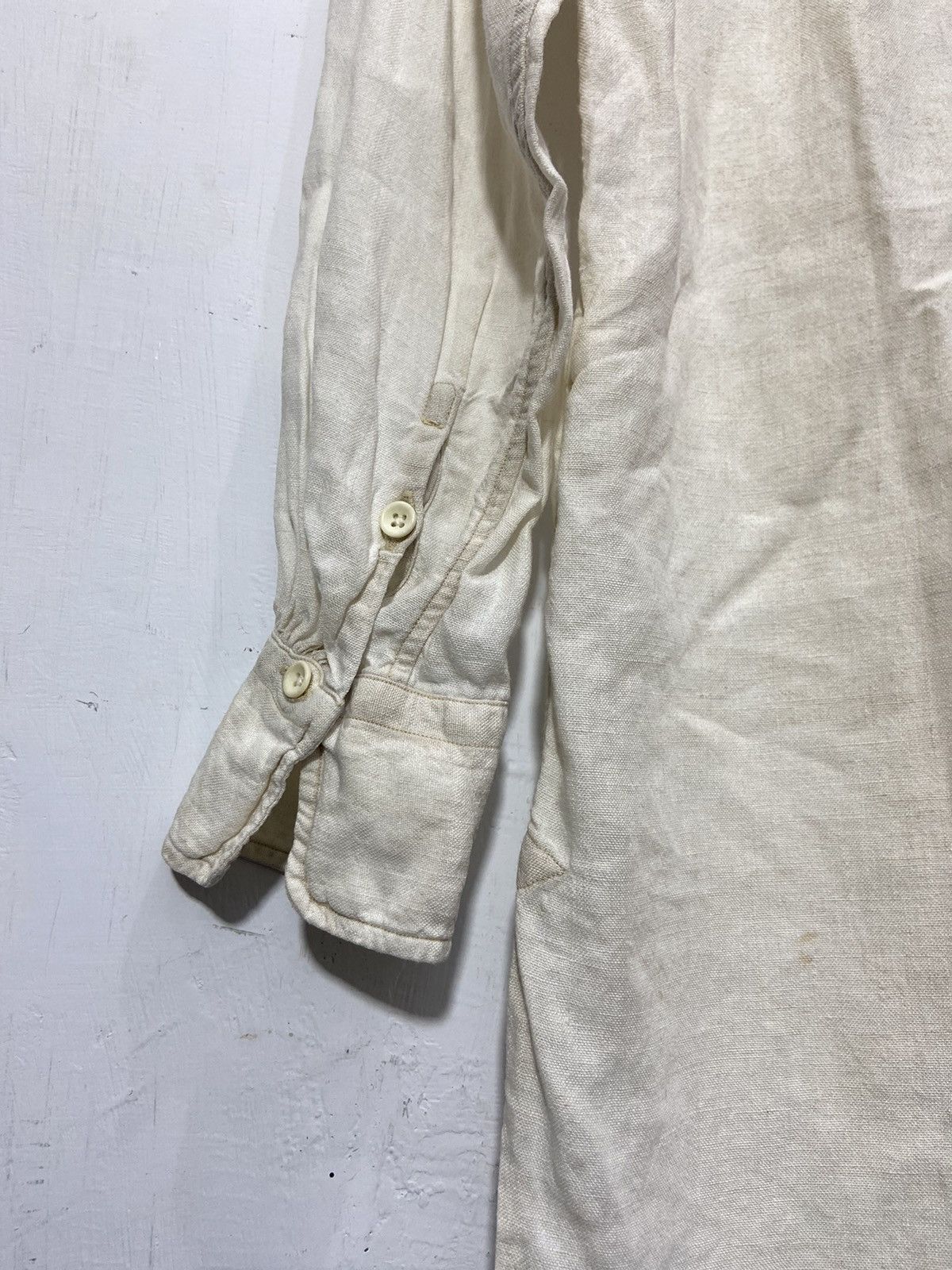 45rpm 45rpm Dress 100% Linen Button Up Long Sleeve Size L / US 10 / IT 46 - 11 Thumbnail