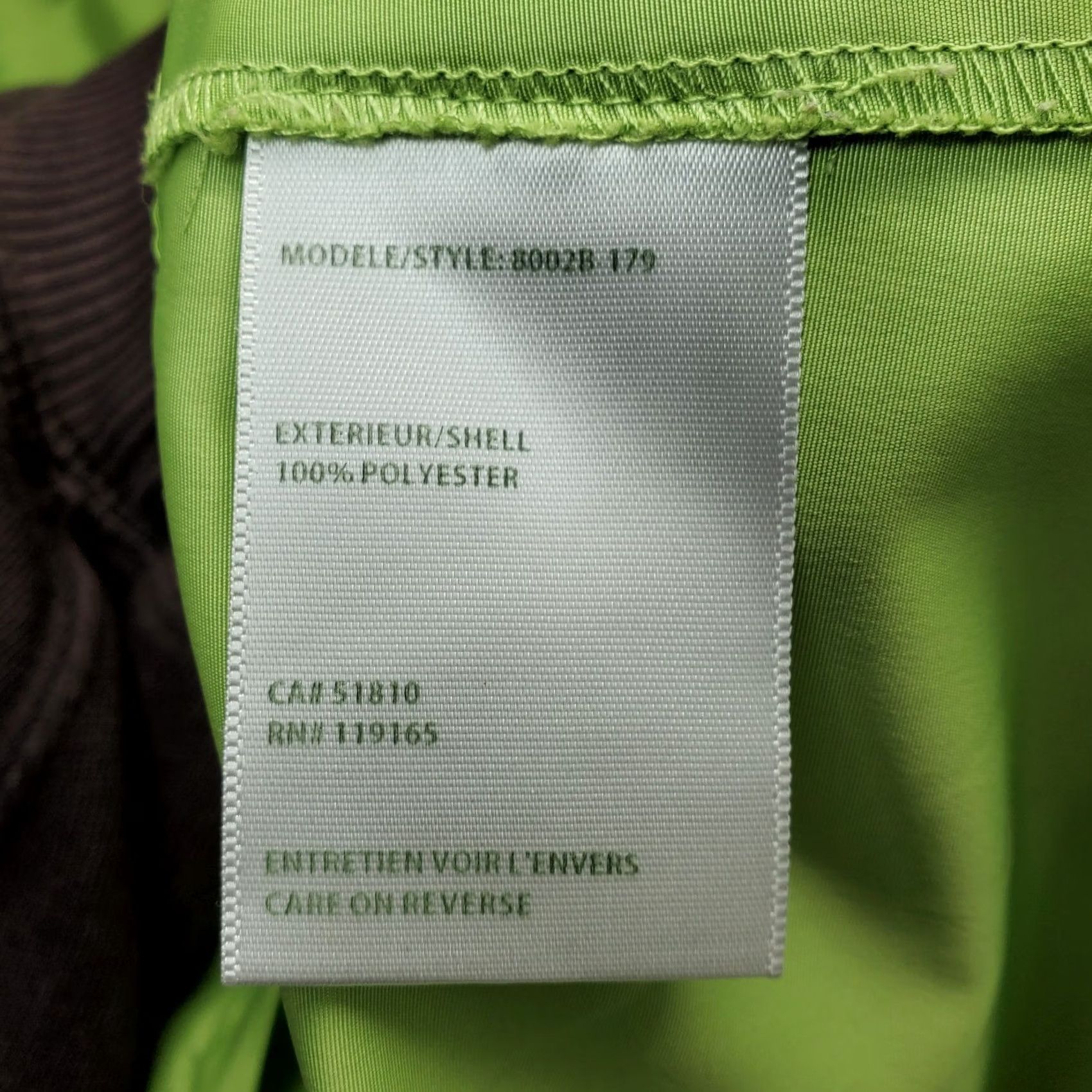 Vintage Tribella Womens 10 Green Wind-Resistant Collared Button-Front Jacket Size L / US 10 / IT 46 - 6 Thumbnail