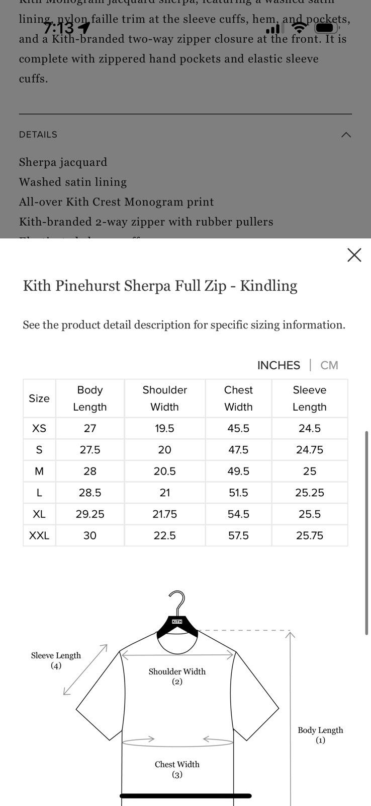 Kith Kith Pinehurst Sherpa Full Zip - XS NWOT Size US XS / EU 42 / 0 - 11 Thumbnail