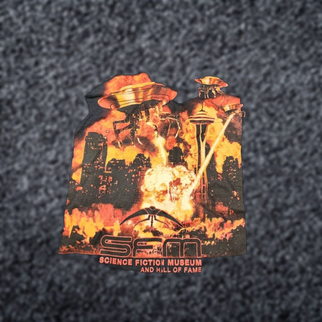 Gildan VINTAGE Seattle Science Fiction Museum Mens XL T Shirt DISTRESSED Size US XL / EU 56 / 4 - 1 Thumbnail