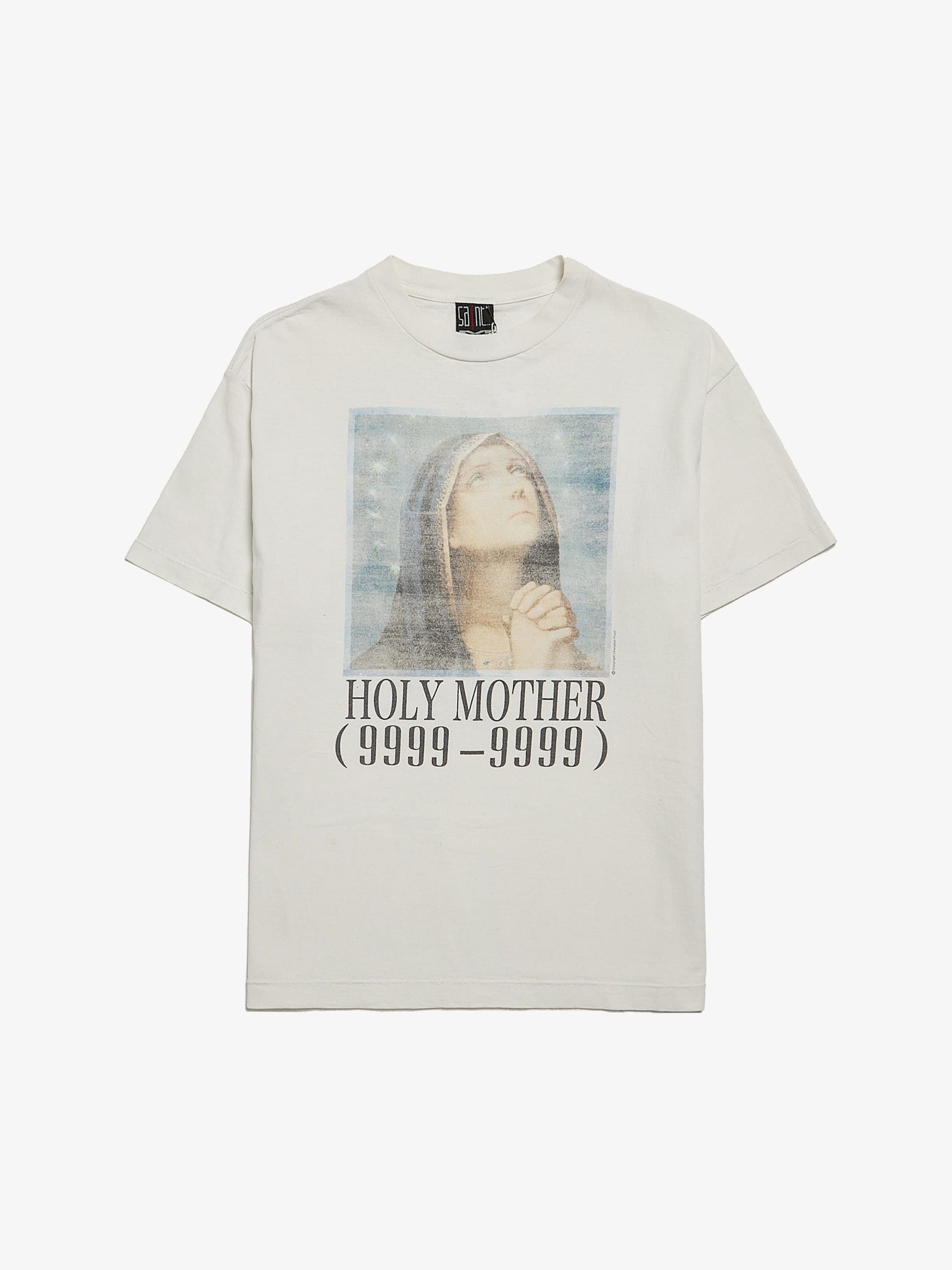Saint Michael White Holy Mother Logo Printed Cotton T-shirt | Grailed