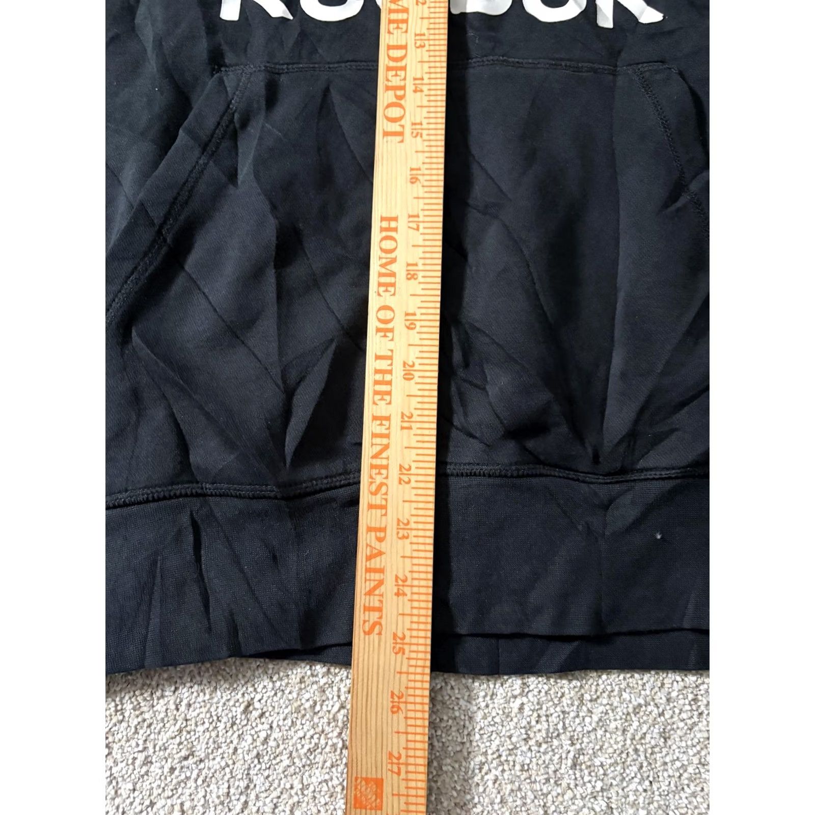 Reebok Reebok Hoodie Mens L Black Large Front Logo Graphic Print Pullover Fleece Sweatshirt Sports Size US L / EU 52-54 / 3 - 5 Thumbnail