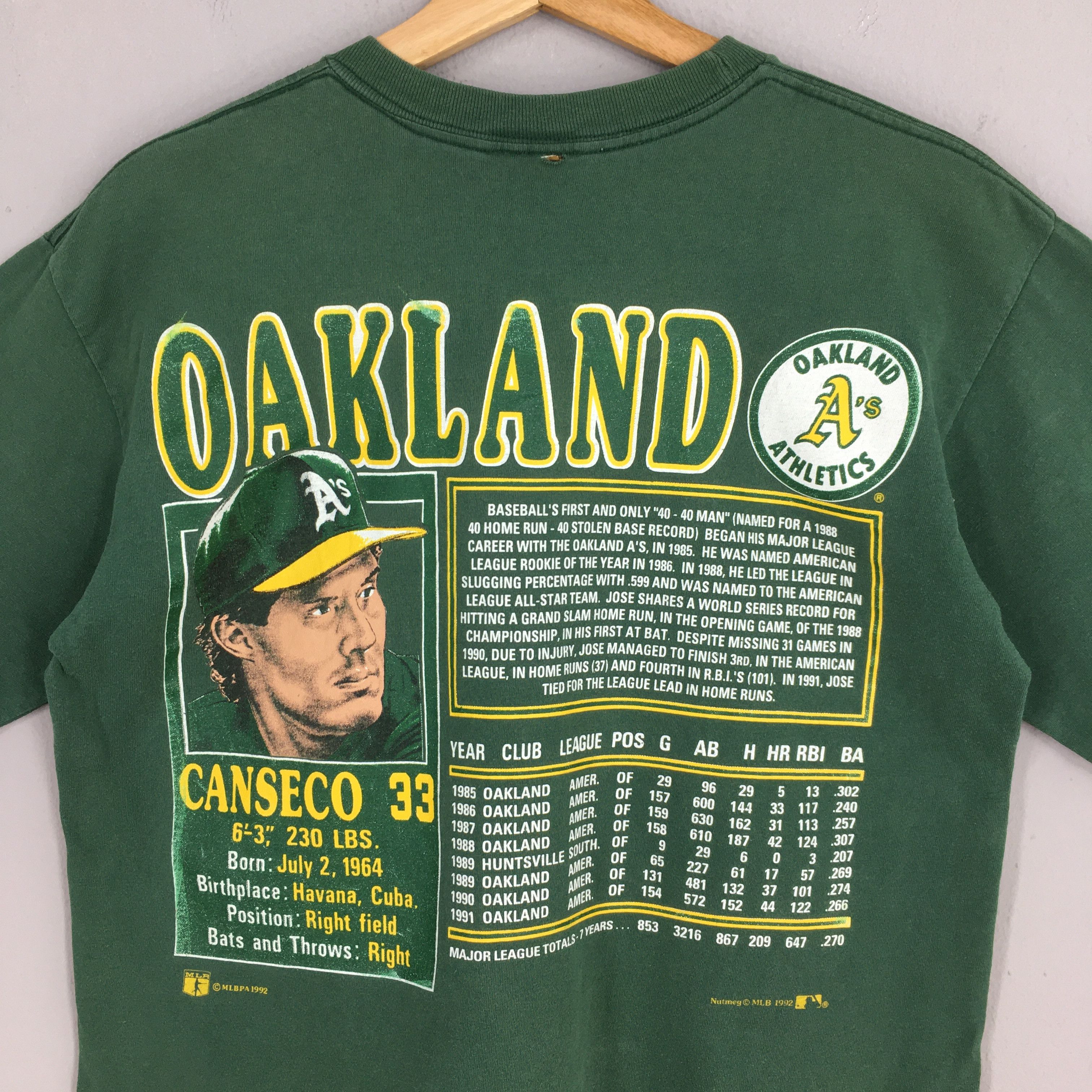 MLB Vintage Oakland Athletics MLB Nutmeg Tshirt Medium Size US M / EU 48-50 / 2 - 8 Thumbnail