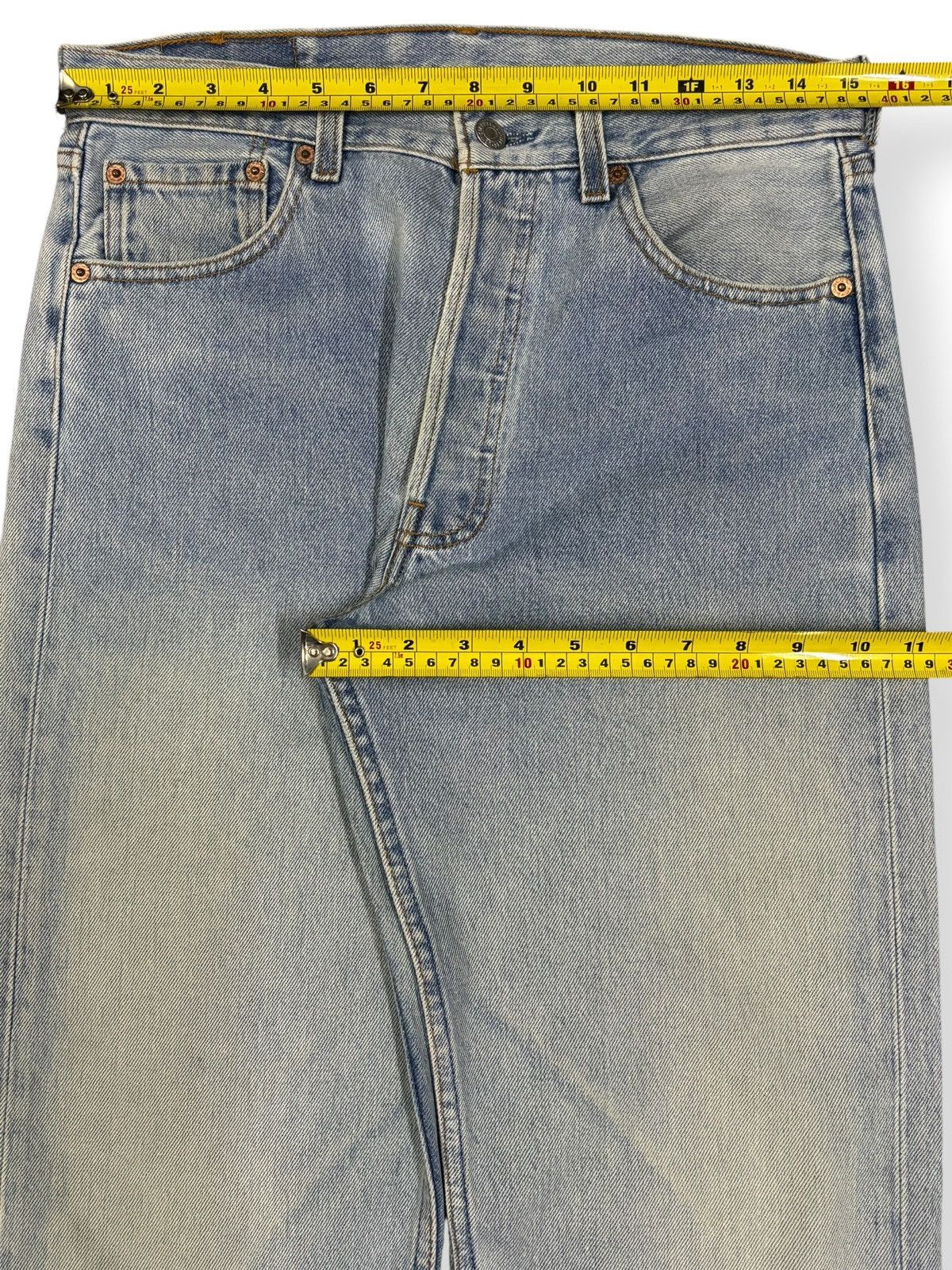Levi's Vintage 90s Levis 501 Faded Regular Fit Distressed Jeans Size US 30 / EU 46 - 15 Thumbnail