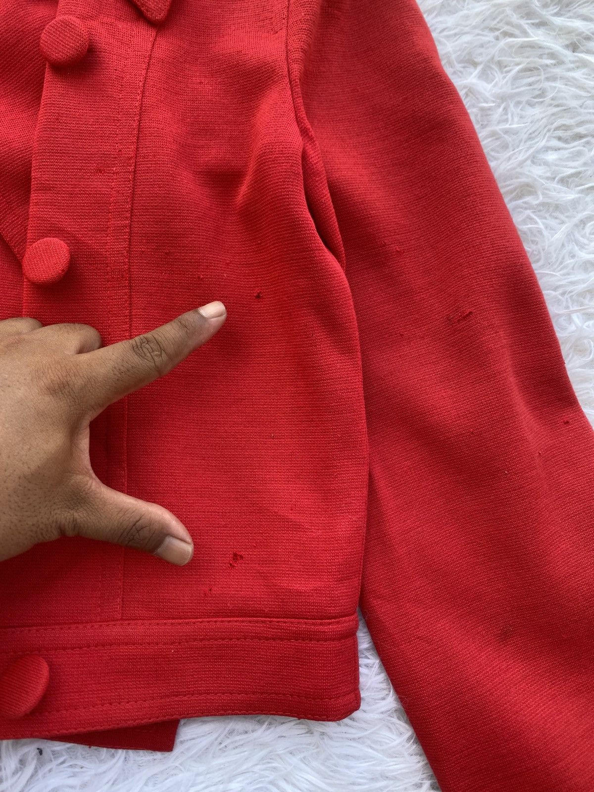 Miu Miu Rare Vintage Miu Miu Cherry Red Cropped Jacket Size S / US 4 / IT 40 - 20 Thumbnail