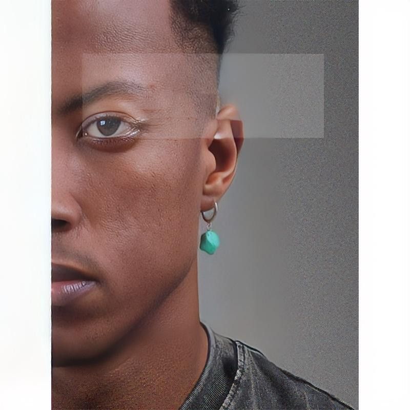 Jewelry × Sterling Silver Turquoise Stone Vintage Earrings One Pairs Chrome Jewelry Size ONE SIZE - 1 Thumbnail