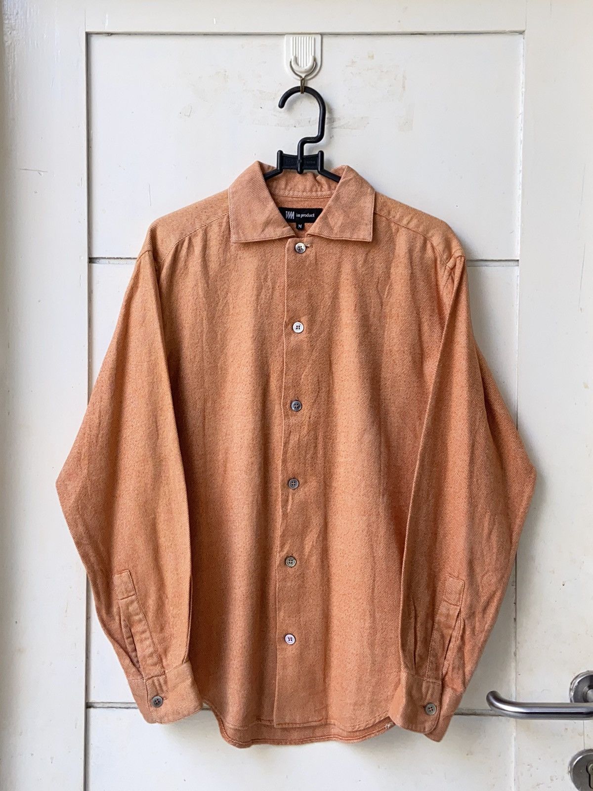 image of Issey Miyake Im Product Orange Shirt, Men's (Size Small)