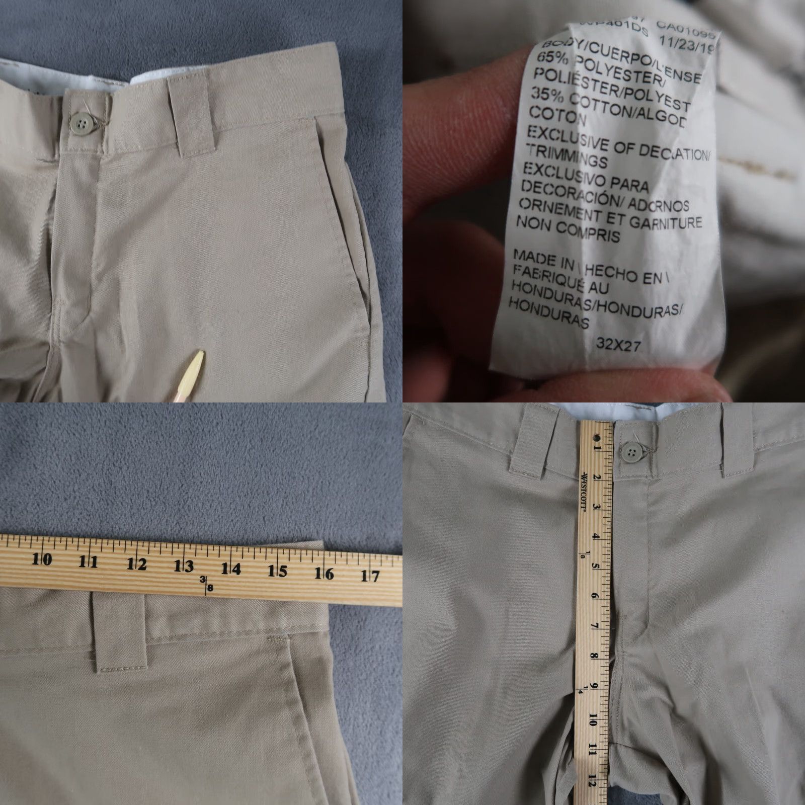 Dickies VINTAGE Dickies 32x22.5 Beige Work Cargo Pants Mens Size US 32 / EU 48 - 8 Thumbnail