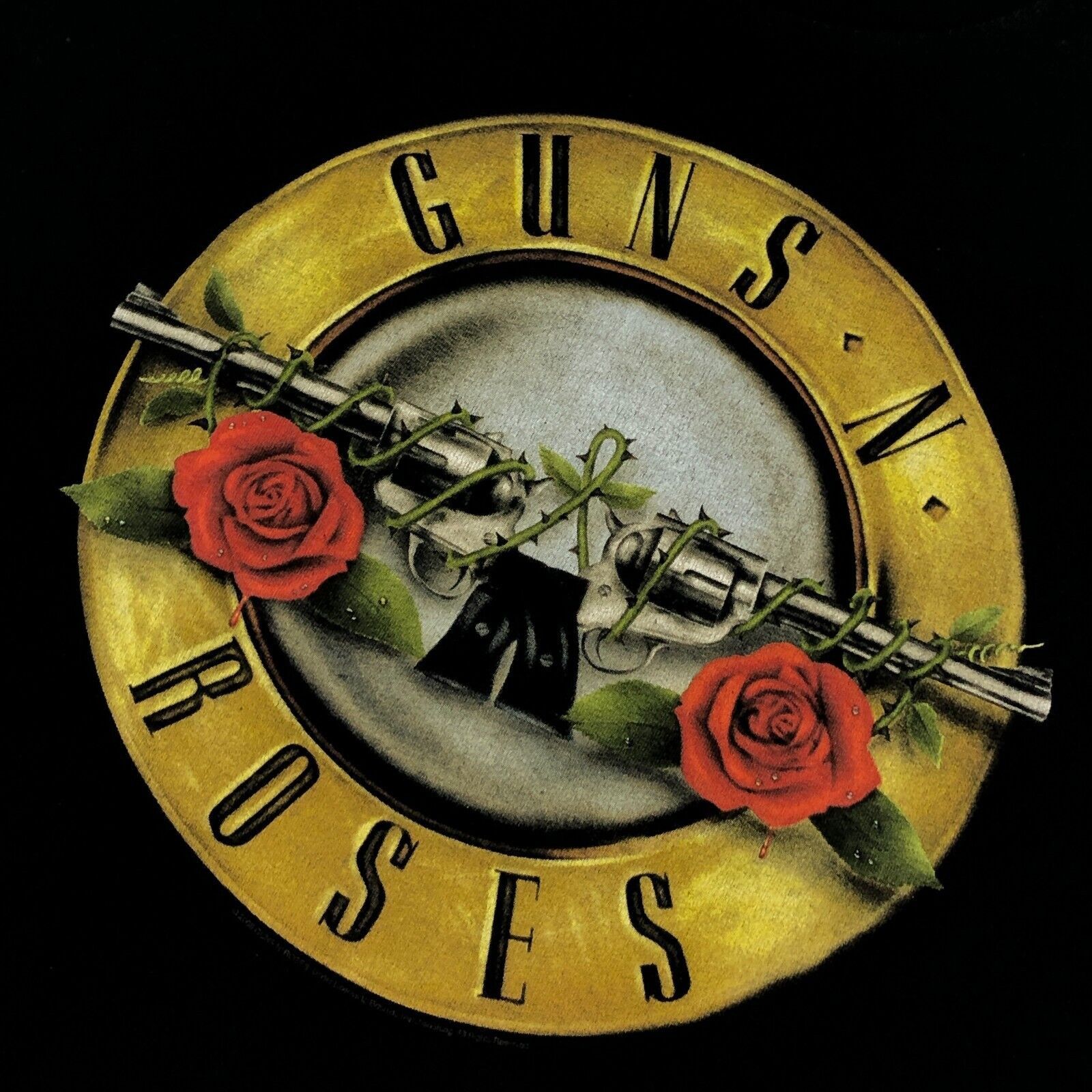 Vintage Guns N Roses Thorns Pistols Logo Tee T Shirt Large L Size US L / EU 52-54 / 3 - 2 Thumbnail