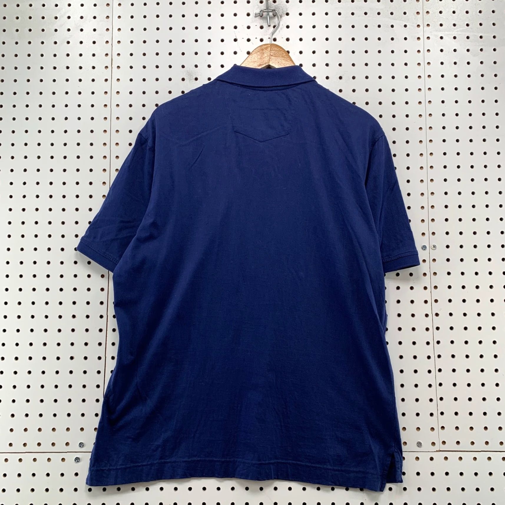 Robert Graham Robert Graham Polo Shirt Mens Large Navy Blue Short Sleeve Collared Preppy Work Shirt Size US L / EU 52-54 / 3 - 2 Thumbnail