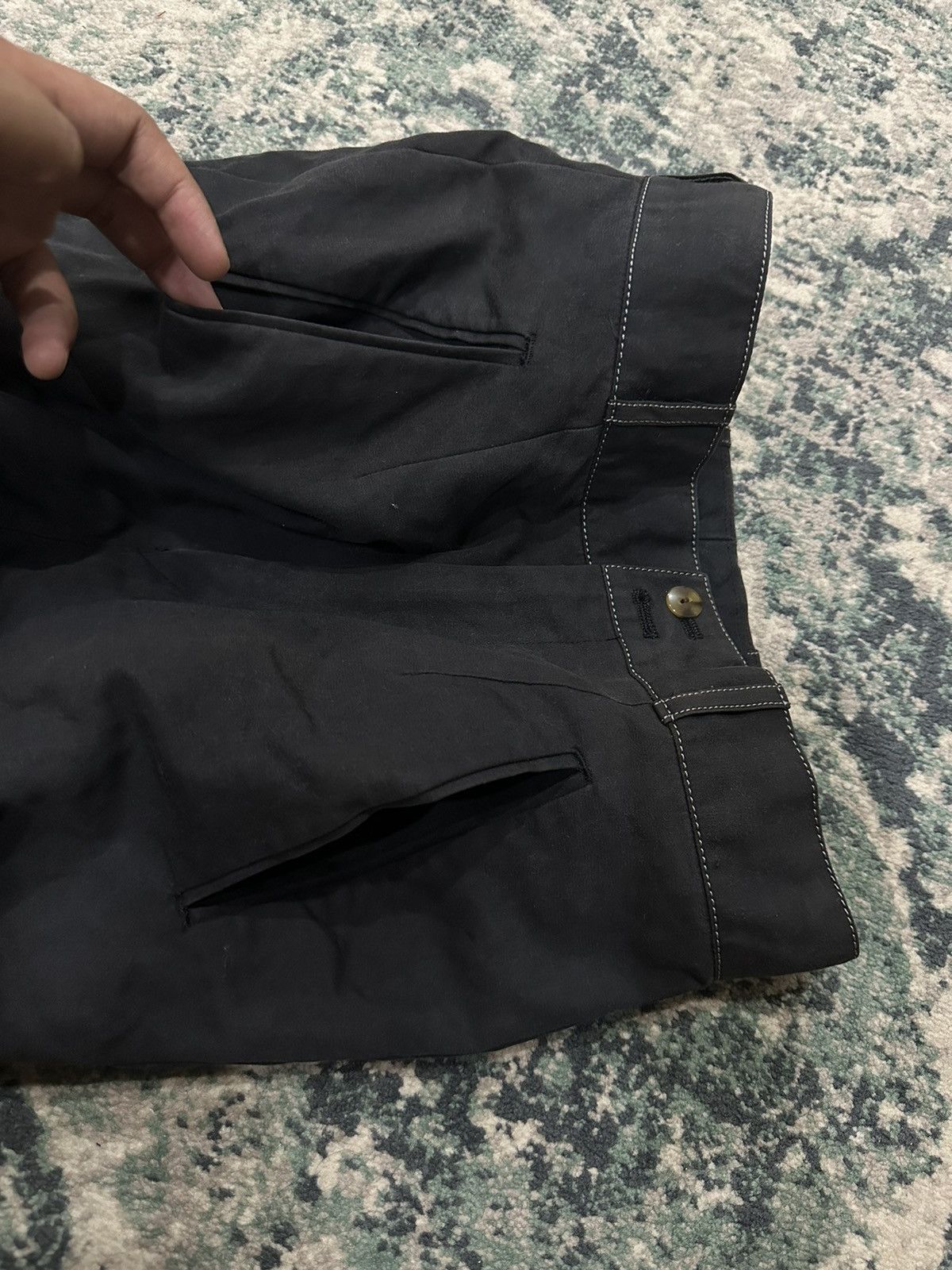 Jean Paul Gaultier Jean Paul Gaultier Trousers Black Faded Pant Size US 27 - 7 Thumbnail