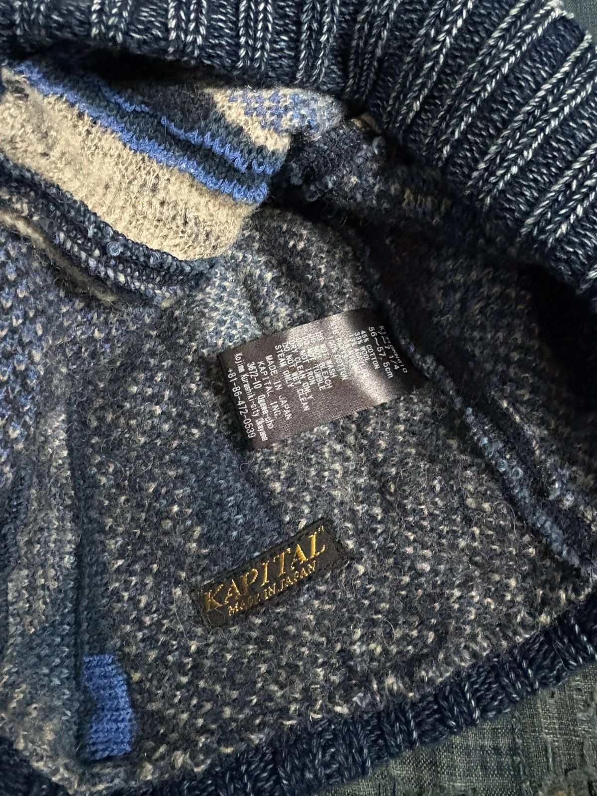 Kapital Kapital 7G BORO GAUDY CAP beanie Size ONE SIZE - 3 Thumbnail