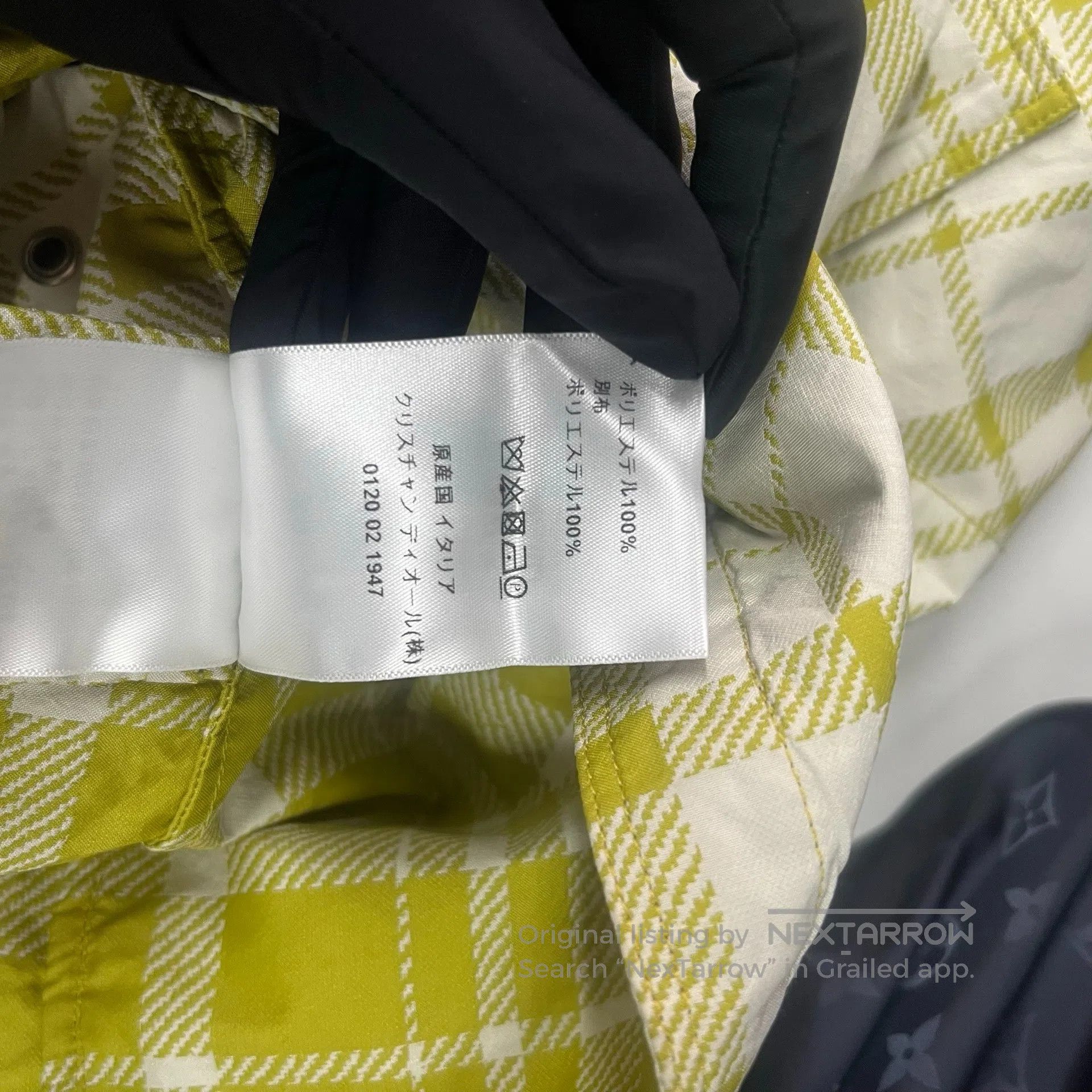 Dior Dior Lemon yellow plaid logo letter hooded windbreaker jac Size US XS / EU 42 / 0 - 7 Thumbnail