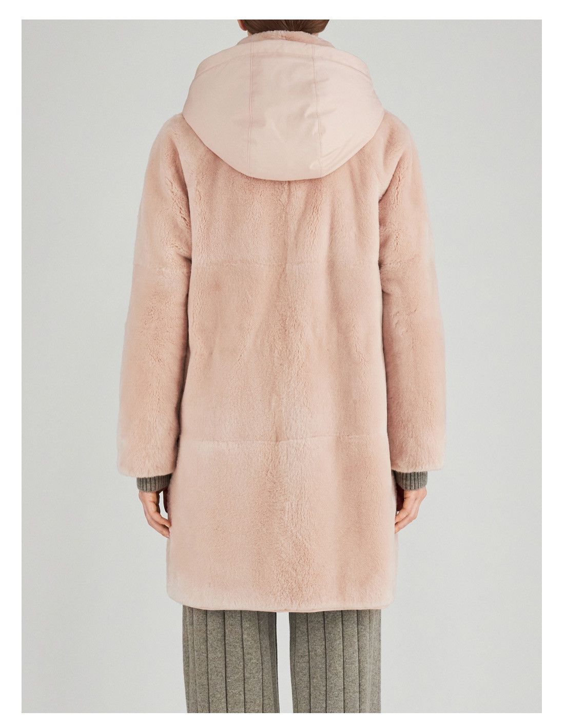 Loro Piana o1srvl11e1224 Padded Reversible Parka in Pink Size M / US 6-8 / IT 42-44 - 2 Thumbnail
