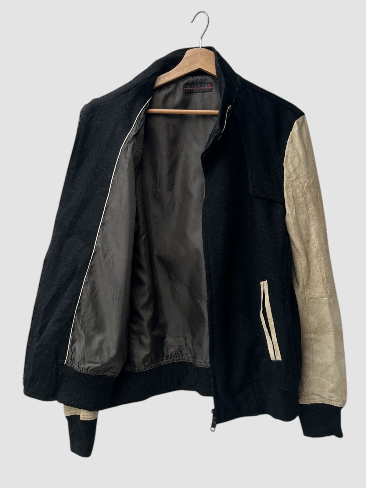 Morgan Homme Morgan de Toi Homme Leather Sleeve Varsity Jacket Size US L / EU 52-54 / 3 - 3 Thumbnail