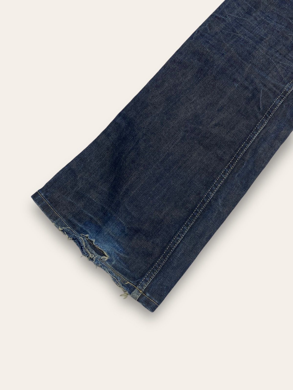 Jean Vintage WRANGLER SHARKEY Navy Denim Jeans Y2K Size US 34 / EU 50 - 11 Thumbnail