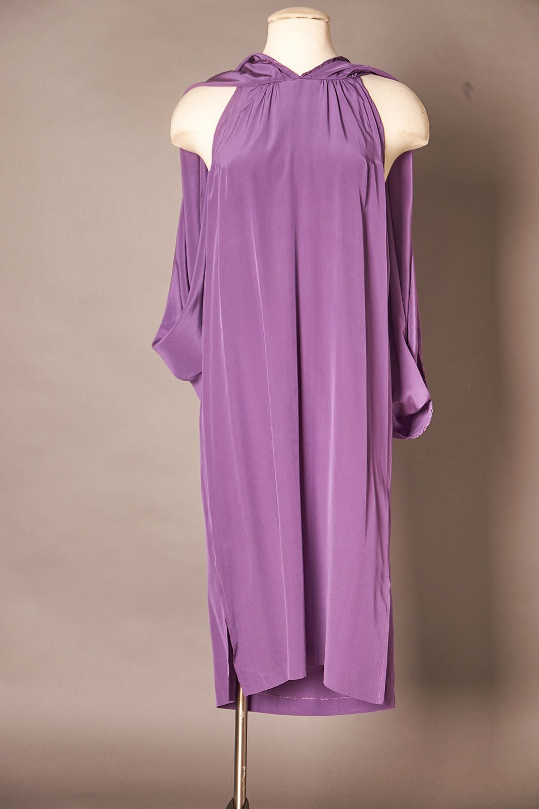 Vintage Vintage Purple Caped Shift Dress Size M / US 6-8 / IT 42-44 - 6 Thumbnail