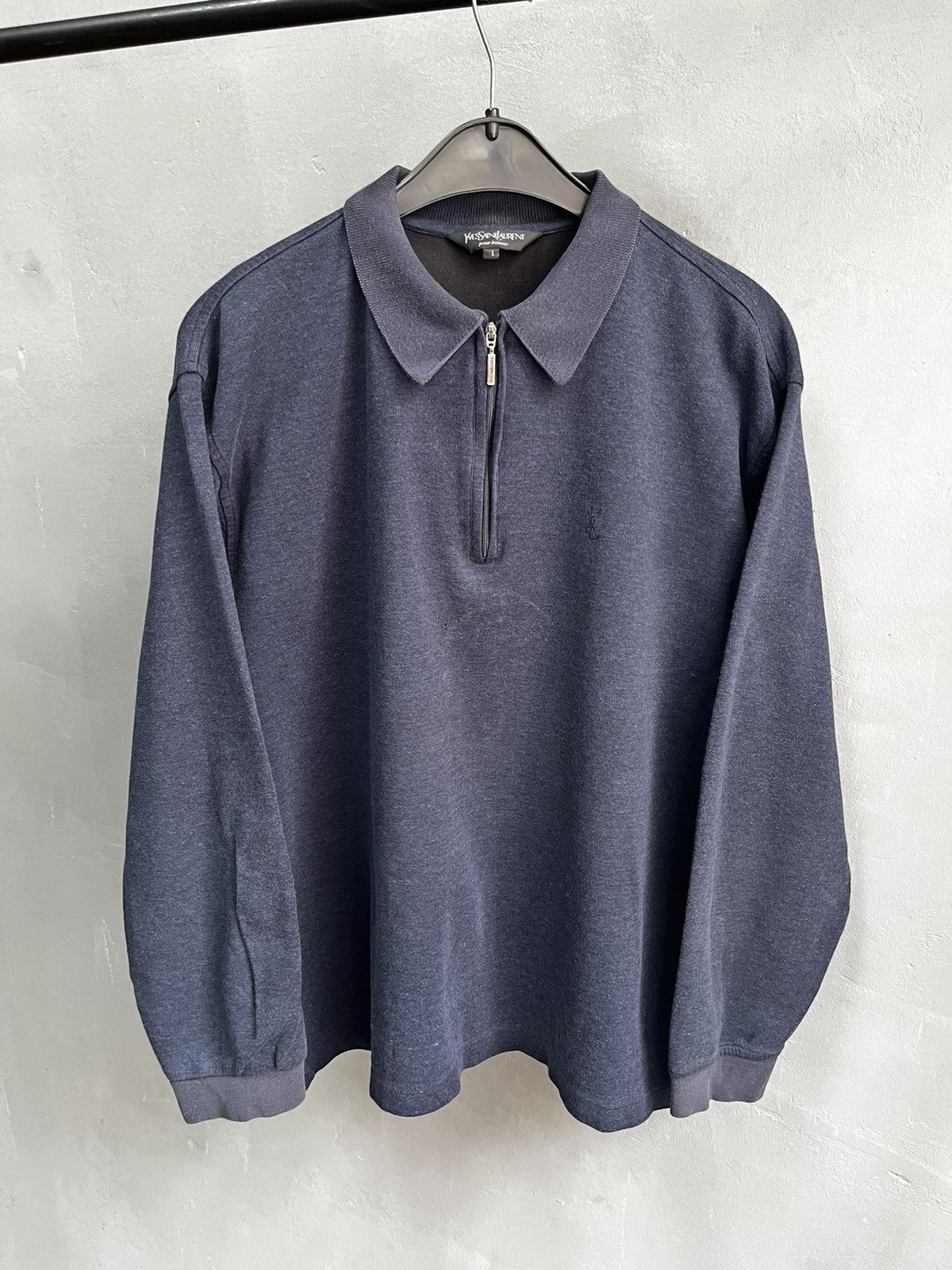 Vintage × Yves Saint Laurent Yves Saint Laurent zip sweatshirt Size US L / EU 52-54 / 3 - 1 Thumbnail