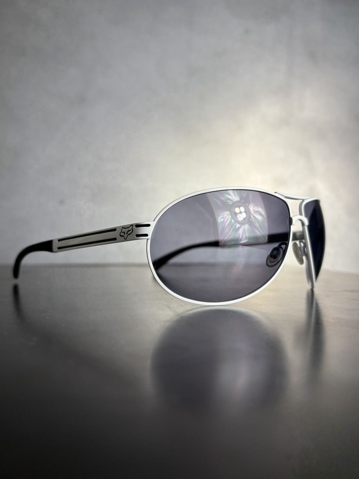 Fox Racing × Oakley 2007 Oakley Fox Racing Sunglasses The Injection Aviators Y2K Size ONE SIZE - 2 Thumbnail