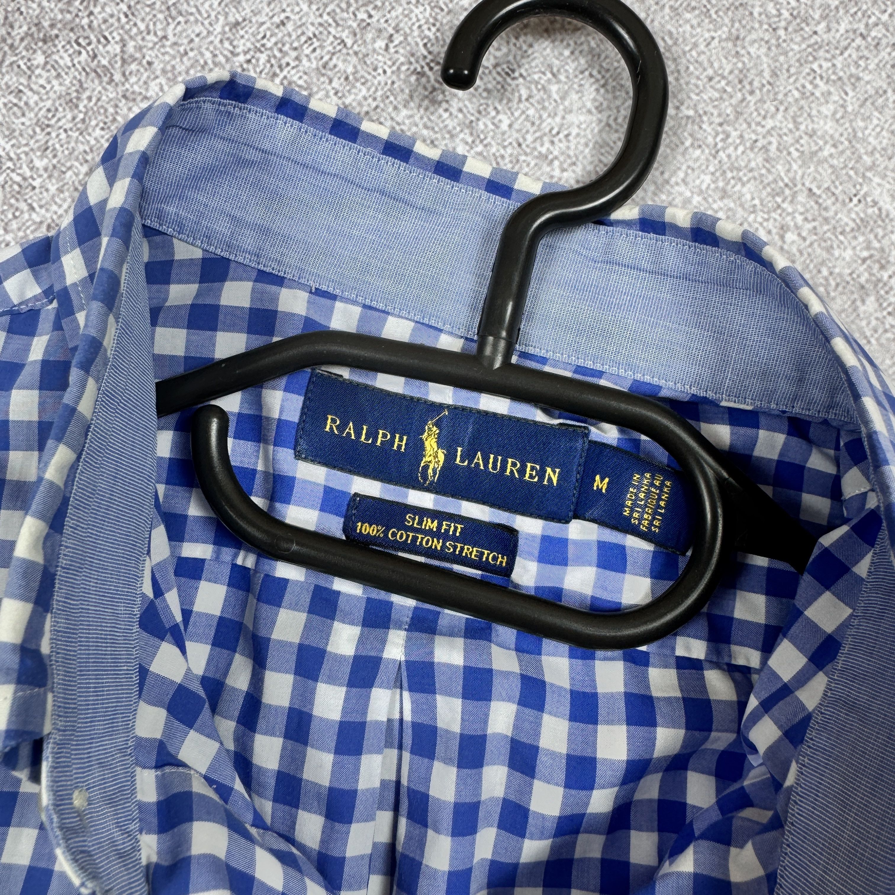 Polo Ralph Lauren Polo Ralph Lauren Slim Fit Cotton Stretch Blue Shirt Size M Size US M / EU 48-50 / 2 - 6 Thumbnail